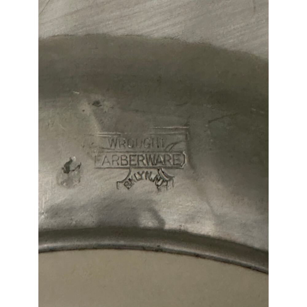 Farberware China & Wrought Aluminum Serving Plate Vintage Victoriana - Picture 4 of 4